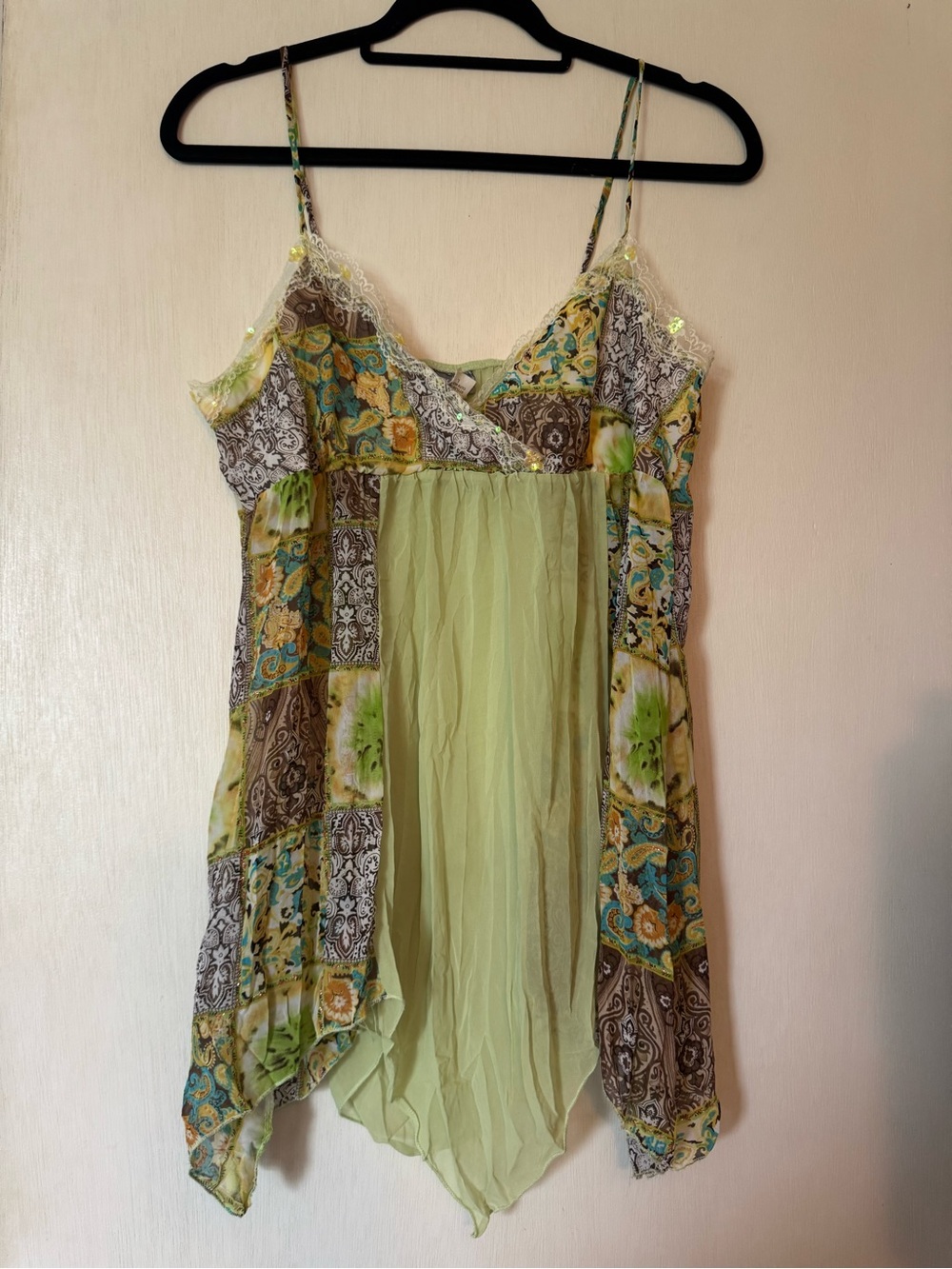 Y2K fairy sequin blouse